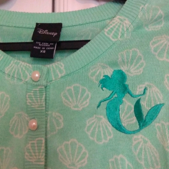 Disney Little Mermaid Cropped Cardigan - Picture 3 of 4